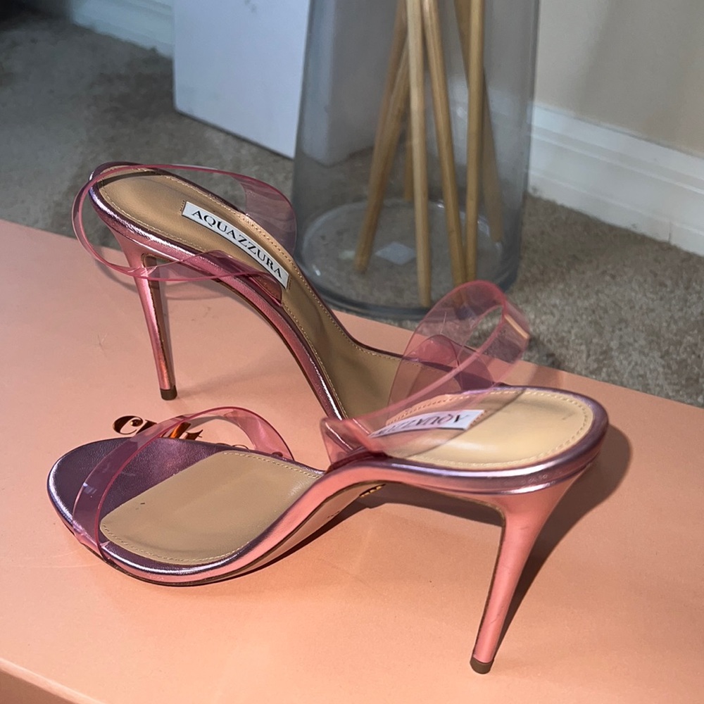 Aquazzura clear Pink